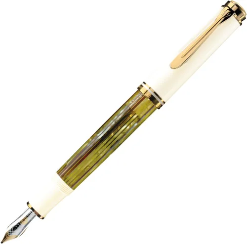Miniatura 8 de Pelikan Pluma estilográfica M400 B Premium Plume Negro/Greem Negro/Verde