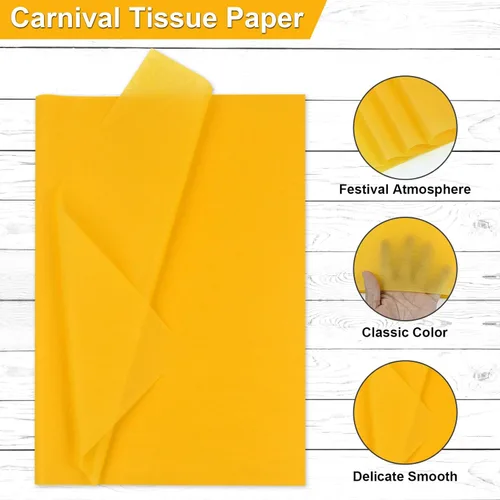 Miniatura 3 de Papel de seda morado, amarillo y verde – Papel de regalo de Mardi Gras, 80 hojas, 14 x 20 pulgadas, a granel, bolsa de regalo, carnaval, mascarada