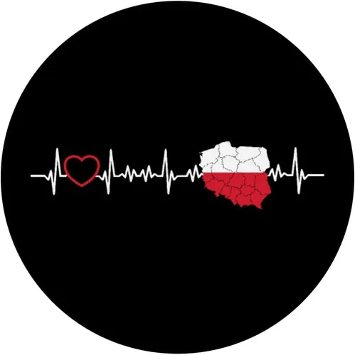 Miniatura 3 de Heartbeat - PopSockets intercambiable PopGrip con bandera polaca