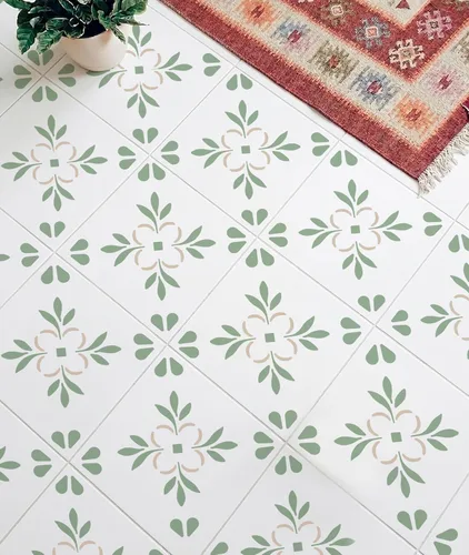 Miniatura 5 de 2 plantillas de pintura de azulejos de 12 x 12 pulgadas para paredes y suelos, reutilizables, plantillas para pintura, plantillas para decoración