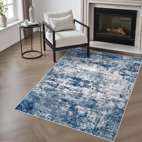 Miniatura 27 de Alfombra lavable de 2 x 3 pulgadas, alfombra de entrada: lavable, moderna, abstracta, suave, fina, antideslizante, resistente a las manchas