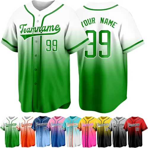 Miniatura 31 de Custom Baseball Jersey Personalized Short Sleeve Team Sport Uniform Baseball Shirt for Men Women Youth Boy