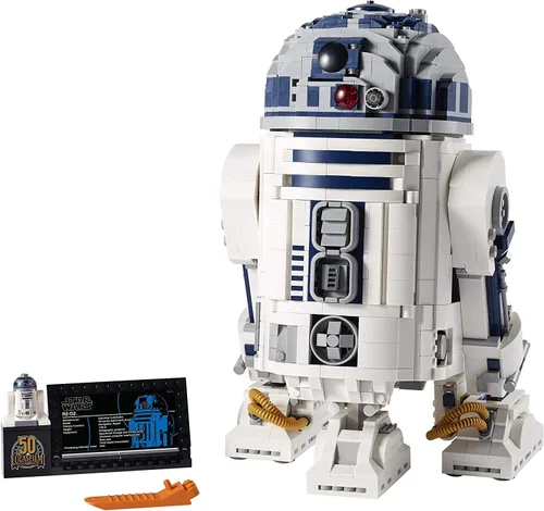 Miniatura 4 de LEGO Star Wars R2-D2 75308 Set de construcción de droides para adultos, modelo de exhibición coleccionable con la espada láser de Luke Skywalker