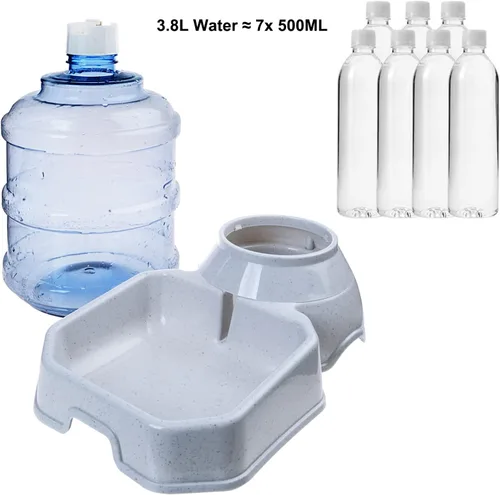 Miniatura 4 de Estación dispensadora de agua para mascotas – 1 galón de agua de reposición para mascotas para perros, gatos, animales, fuente de agua por gravedad
