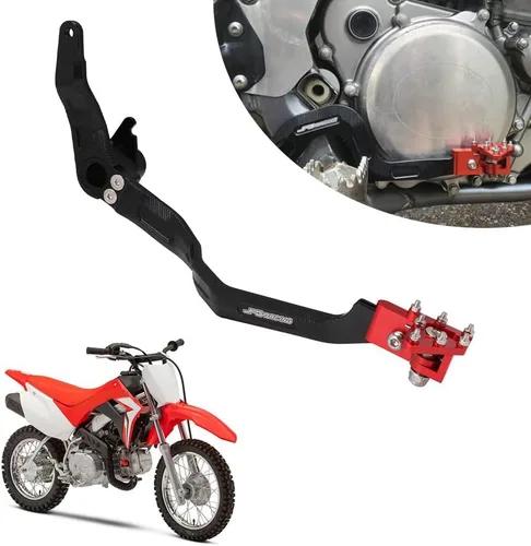 JFG RACING Palanca de pedal de freno trasero plegable para motocicleta CNC para CRF110 F 2013-2022 OEM rojo 46500-KYK-305