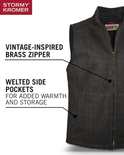 Miniatura 12 de Stormy Kromer The Ironwood Vest - Chaleco de invierno con cremallera para hombre, ropa de abrigo para clima frío