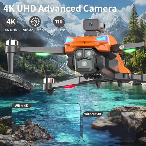 Miniatura 2 de Dron GPS con cámara 4K para adultos, pantalla de control remoto de 4.5", retorno automático, evitación automática de obstáculos, 22 minutos