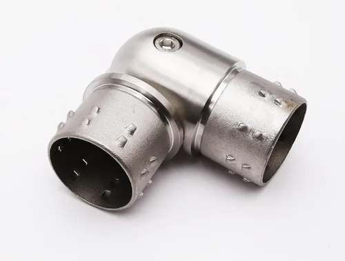 Miniatura 22 de Conector de barandilla de acero inoxidable 316, conector de codo de carpintero empotrado con forma de esquina de 3 vías para tubería de calibre 16