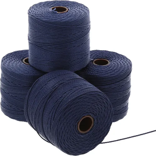 Miniatura 73 de The Beadsmith S-Lon Cordón para Cuentas – Cordón de Nylon Torcido de 0.5 mm para Ensartar, Paquete de 4, Mezcla de Neutrales Fríos, TEX210, 77