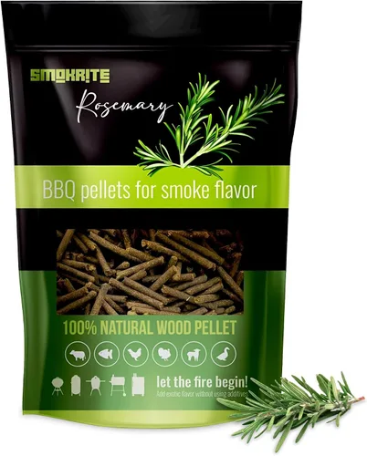 Miniatura 6 de SMOKRITE: Pellets de madera de hojas de laurel para parrillas ahumadoras, pellets de madera dura 100% natural para parrillas al aire libre, ahumar