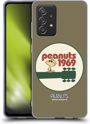 Miniatura 59 de Head Case Designs Funda de gel Woodstock 50th con licencia oficial de Peanuts Snoopy Guitar 1969 [protección de grado militar] compatible