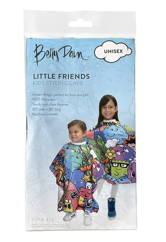 Miniatura 6 de Betty Dain Little Friends - Capa de corte de pelo para niños, 30 pulgadas de ancho x 36 pulgadas de largo, perfecta para niños y niñas, 100%
