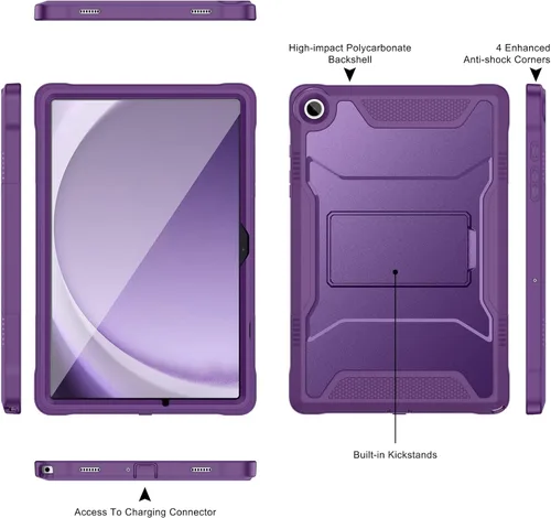 Miniatura 3 de Funda Soke para Samsung Galaxy Tab A9 Plus 2023, con soporte incorporado, funda protectora resistente a golpes para Galaxy Tab A9+ de 11 pulgadas