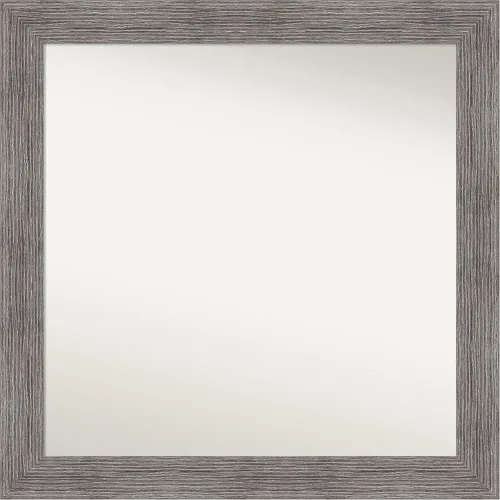 Miniatura 382 de Amanti Art Espejo de baño gris para sobre el fregadero, 31 x 48 pulgadas, espejo de tocador rectangular estrecho de color gris, marco de madera