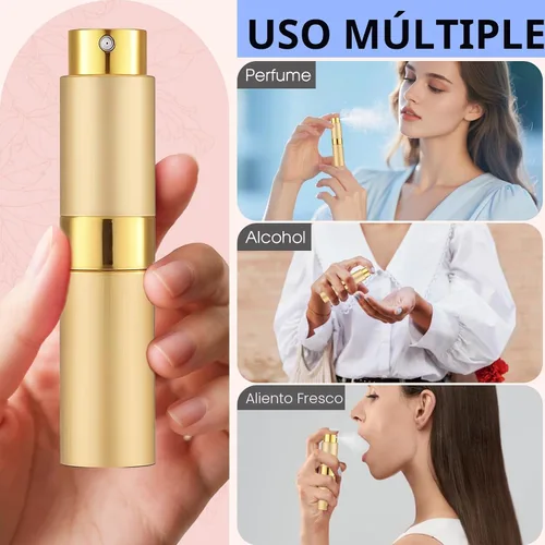 Miniatura 3 de Atomizador de Perfume Vacío de 8ML Botella de Spray de Viaje de Colonia para Recarga Dispensador Portátil de Colonia Mini Rociador para Hombres 6