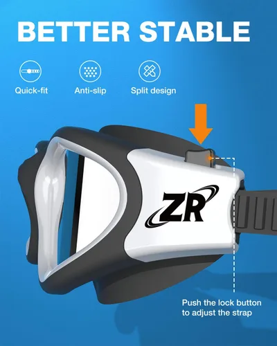 Miniatura 6 de ZIONOR G1 - Gafas de natación polarizadas unisex para mujeres adultas, antiniebla, 100% anti UV, gafas de buceo A2 (polarizado + espejo plateado)