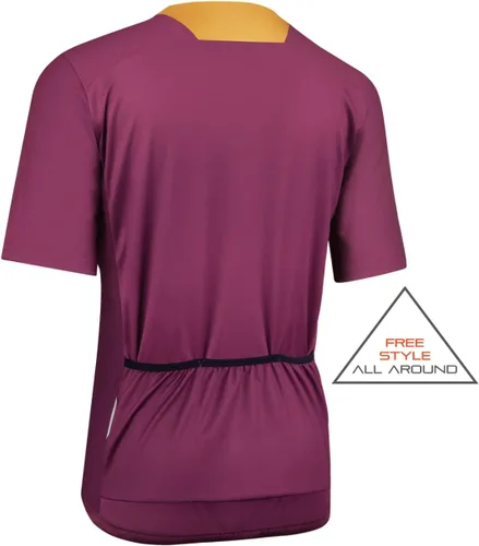 Miniatura 2 de CEROTIPOLAR Camiseta de ciclismo de ajuste holgado para hombre, 3 bolsillos traseros, transpirable, de secado rápido