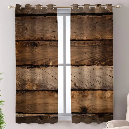 Miniatura 95 de Shrahala Floral Abstract Design Blackout Curtain Tiers, Minimalist Flower Illustration Kitchen Valance Light Blocking Tier Drapes with Rod Pocket, 2