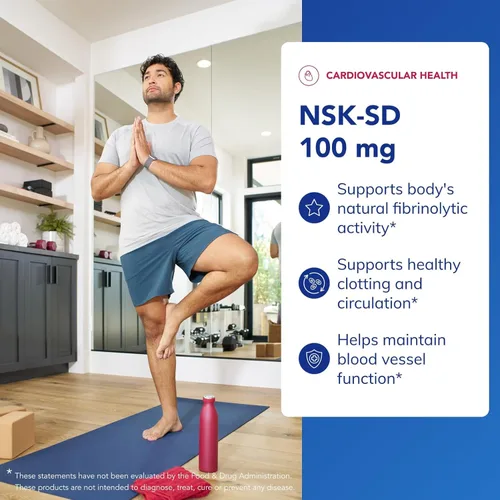 Miniatura 3 de Pure Encapsulations NSK-SD - 100 mg de Nattokinase - para la circulación sanguínea normal - Apoya la actividad fibrinolítica* - Sin gluten y sin OMG