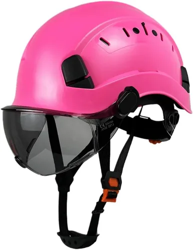 Miniatura 10 de Casco duro negro con calcomanías reflectantes ANSI Z89.1, aprobado por ANSI Z89.1, ajustable, 6 puntos, suspensiones, visera retráctil para Negro 01
