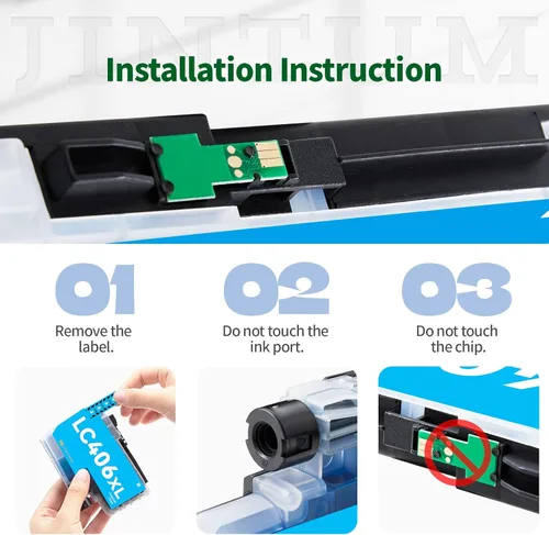 Miniatura 6 de LC406XL - Cartuchos de tinta compatibles con cartuchos de tinta Brother LC406XL LC406 LC 406 XL compatibles con impresora Brother MFC-J4335DW