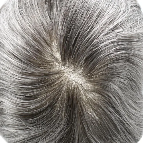 Miniatura 5 de Toupee para hombres postizo suizo encaje para hombre sistema de pelo tupé para hombres francés encaje postizo para hombre reemplazo de pelo 7x9