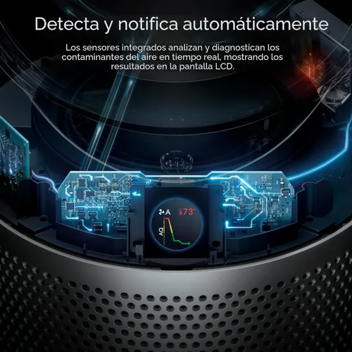 Miniatura 4 de Dyson Purificador caliente+frío HP07 Purificador de aire, calentador y ventilador - Blanco/Plata, Grande