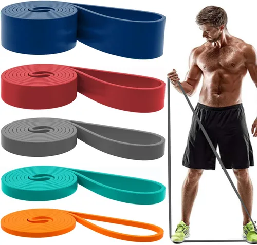 Miniatura 7 de Bandas de resistencia, bandas para entrenamiento con asistencia de tracción - bandas de entrenamiento, bandas de ejercicio, conjunto de bandas