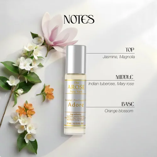 Miniatura 4 de Adore - Aceite de perfume The Arose New York, sin alcohol, vegano, tamaño de bolsillo, tamaño de viaje, de larga duración, fragancia inspirada
