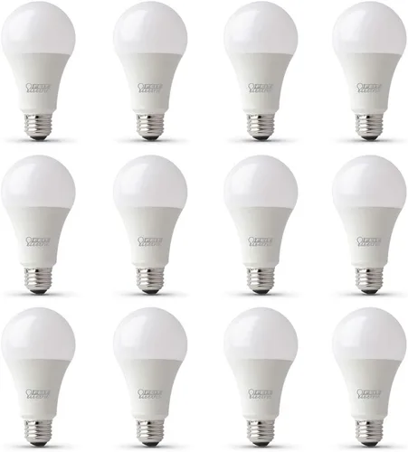 Miniatura 16 de Feit Electric Bombillas LED A19 equivalentes a 100 W, regulables, blanco brillante de 3000 K, 1600 lúmenes, vida útil de 22 años, base E26, CRI 90