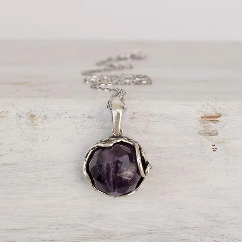 Miniatura 24 de Collares de plata de ley 925 con piedras preciosas para mujer, piedra natal, collares con colgante de plata, collar de plata de declaración de plata
