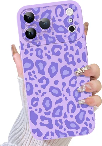 Miniatura 70 de TEAUGHT Compatible con iPhone 11 Funda con patrón lindo estampado de leopardo negro guepardo + protector de pantalla a prueba de golpes, funda