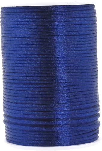 Miniatura 145 de Mandala Crafts Cordón de Satén de Nailon 2mm Cordón Rattail Champagne - 100 Yardas Cordón de Nailon Chino para Nudos Cordón de Seda Cola de Rata