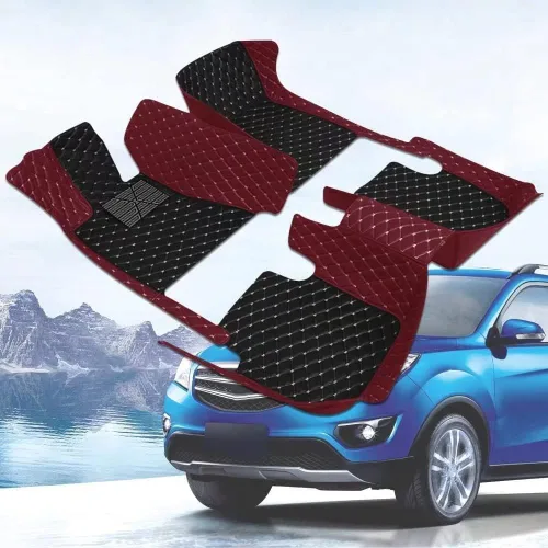 Miniatura 3 de La personalización privada incluye el 96% de los sedán, SUV, tapetes de coche deportivo, forro de cuero antideslizante, alfombrillas de auto Beige