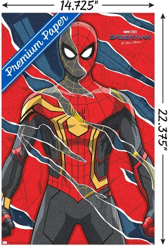 Miniatura 3 de Trends International Marvel Spider-Man: No Way Home - Póster de pared triturado, 22.4 pulgadas de largo x 14.7 W, versión premium sin marco