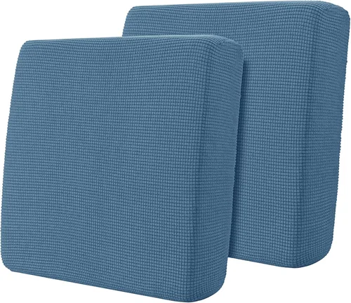 Miniatura 20 de Hokway Fundas de cojín elásticas para sofá Fundas de cojín para sofá Fundas de cojín de asiento de sofá Funda protectora de cojín(Chocolate, Mediano)