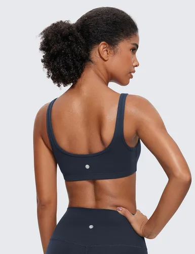 Miniatura 2 de CRZ YOGA Butterluxe - Mini brasier para mujer, cuello redondo, de bajo impacto, inalámbrico, deportivo, yoga, acolchado, para entrenamiento
