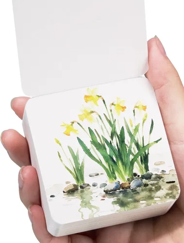 Lightwish 60 hojas de mini cuaderno de bocetos de acuarela de 2.6 x 2.6 pulgadas, prensa caliente de 300 gsm/140 libras, cuaderno de pintura