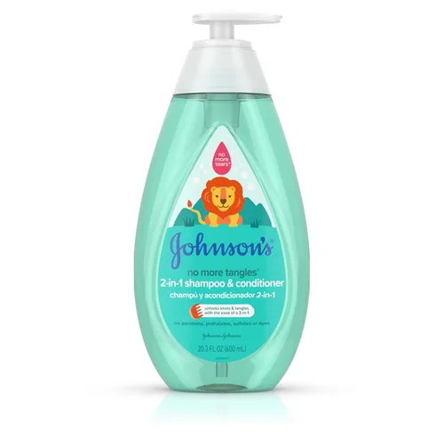 Miniatura 13 de Champú y acondicionador 2 en 1 de Johnson's, 20.3 fl. oz Fórmula desenredante Para niños Sin lágrimas Hipoalergénico