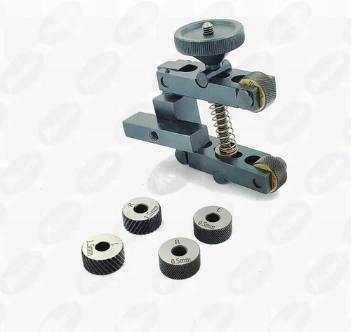 Miniatura 8 de Herramienta de moleteado de acero de 2" pulgadas II 1.969 in de capacidad para máquina de torno - 3 pares x 3 diferentes moleteados endurecidos