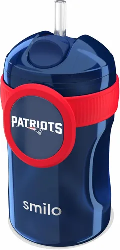 Miniatura 31 de Smilo Vaso con popote de Arizona Cardinals con licencia oficial de la NFL, para bebés y niños pequeños, con popote de silicona ponderado y capacidad