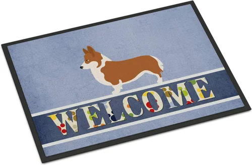 Miniatura 111 de Caroline's Treasures BB8321JMAT - Felpudo de bienvenida Berger Picard de 24 x 36 pulgadas, tapete azul para puerta delantera, para interiores