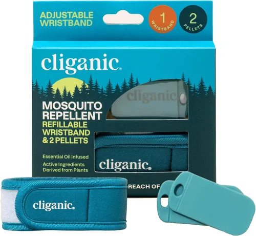 Miniatura 9 de Cliganic - Paquete repelente de mosquitos (1 clip + 2 bolitas de repuesto), sin DEET, infusión de aceite esencial, esenciales de verano, accesorios