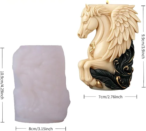 Miniatura 3 de Molde de flor de caballo, moldes cilíndricos, molde de vela en espiral de onda de silicona, moldes de fundición de resina de silicona para velas