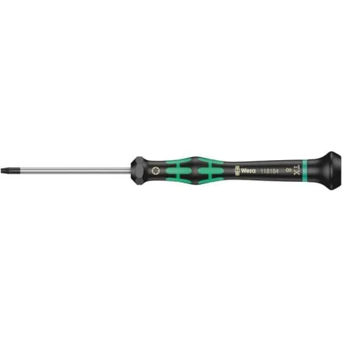 WERA 05118184001 2067 TORX HF Destornillador con función de sujeción para aplicaciones electrónicas, TX 0.315 x 2.362 in