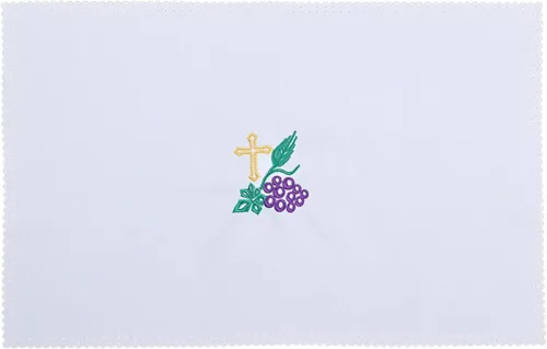 Miniatura 7 de BLESSUME Iglesia Masa Altar Paño Purificador Paño Cruz Bordado (blanco)