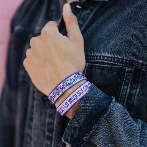 Miniatura 5 de ZOX Bracelets Stretchy Elastic Band with Motivational Affirmations and Beautiful Artwork, Great Gift for Men, Women, and Kids