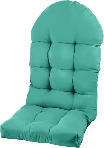 Miniatura 34 de Cojín para silla Adirondack, cojín para silla mecedora 44x19.4x4 pulgadas, cojines de respaldo alto para patio de arriba y abajo con lazos