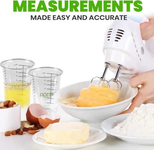 Miniatura 6 de Vasos medidores desechables para resina, paquete de 20 tazas medidoras de plástico transparente de 8 onzas para resina epoxi, manchas, mezcla
