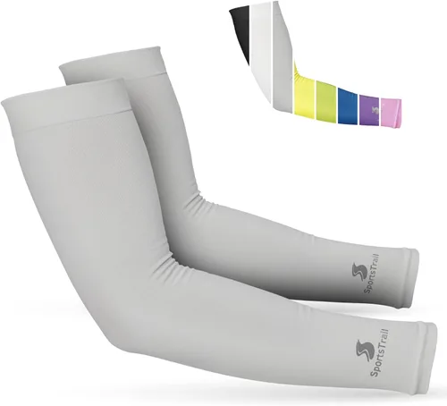 SportsTrail Mangas Refrescantes para Brazos para Hombres y Mujeres – Transpirables, Protección Solar UV, Mangas Deportivas para Brazos para Mujeres,
